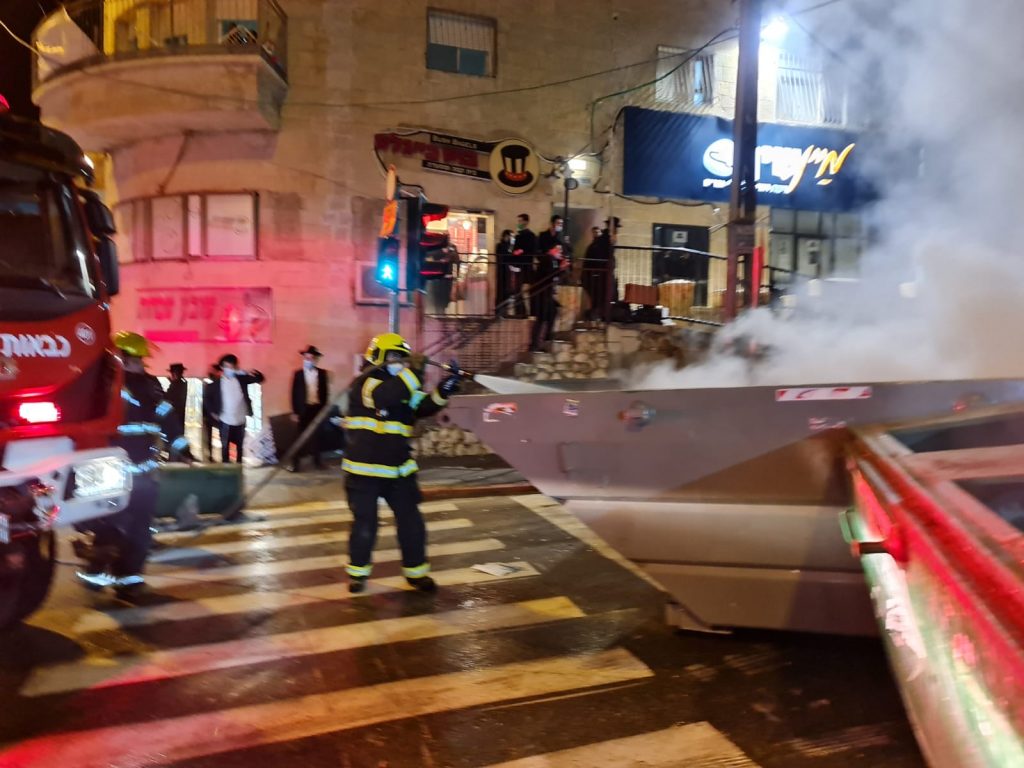 8 עצורים בהפגנה בירושלים נגד פעילות הרכבת • תיעוד