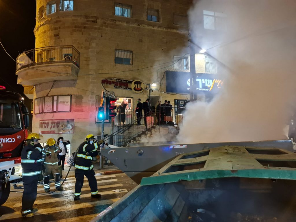 8 עצורים בהפגנה בירושלים נגד פעילות הרכבת • תיעוד