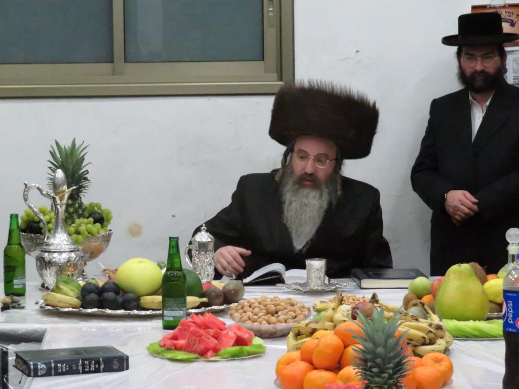 האדמו"ר מזוטשקא אמסנא בטיש לרגל ט"ו בשבט • גלריה