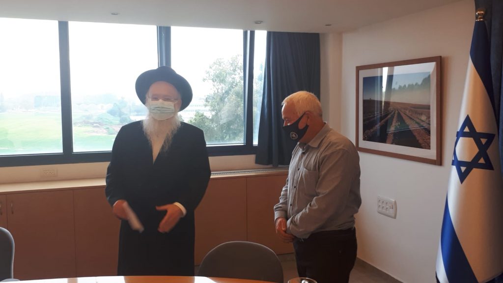 לקראת תשפ"ב: הגר"י אפרתי נפגש עם שר החקלאות