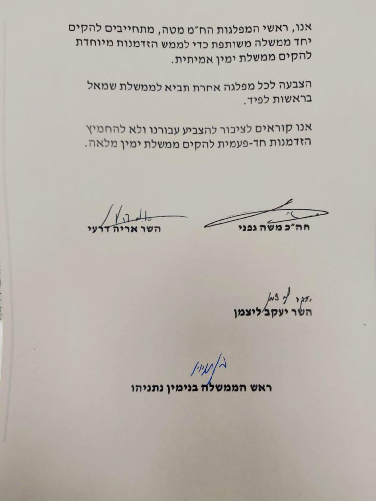 סמוטריץ' סירב לחתום על מכתב משותף של בלוק הימין, בליכוד פרסמו מכתב ישן שלו סמוטריץ' סירב לחתום על מכתב משותף של בלוק הימין, בליכוד פרסמו מכתב ישן שלו
