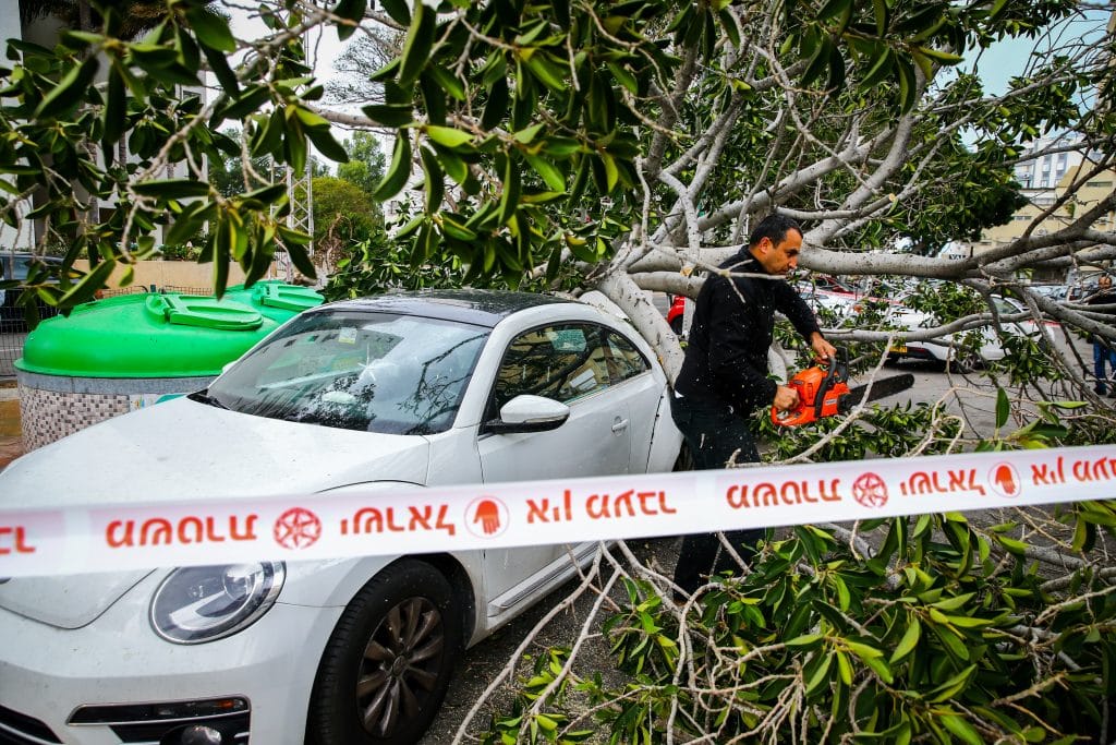ההיערכות, הסערה, ונזקי הסופה • תמונות מרחבי הארץ
