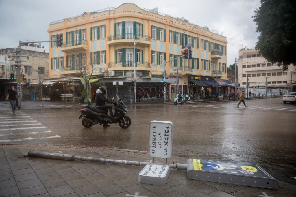 ההיערכות, הסערה, ונזקי הסופה • תמונות מרחבי הארץ