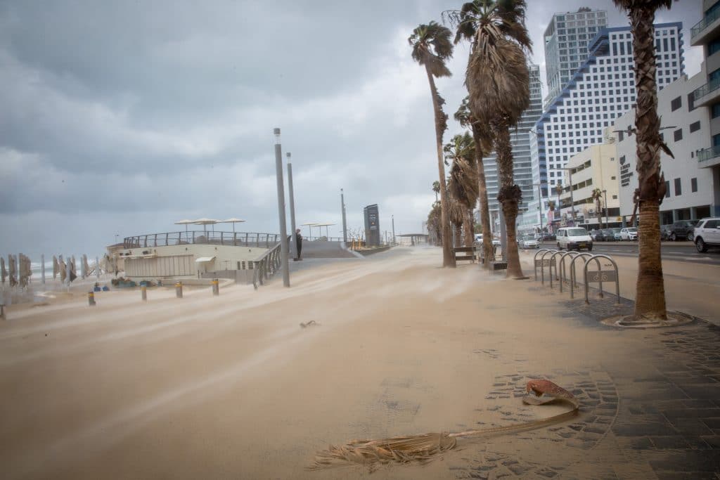 ההיערכות, הסערה, ונזקי הסופה • תמונות מרחבי הארץ
