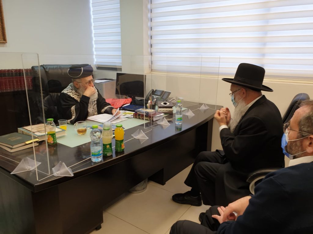 לקראת שנת השמיטה: הגר"י אפרתי עלה למעונו של הראשל"צ