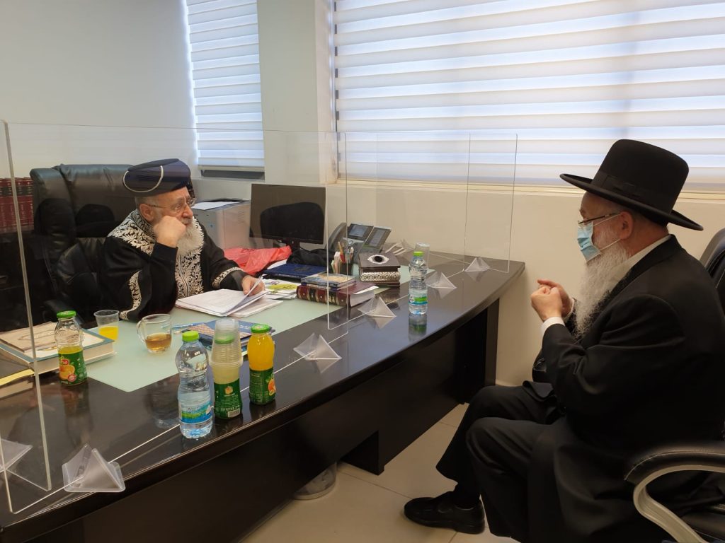 לקראת שנת השמיטה: הגר"י אפרתי עלה למעונו של הראשל"צ