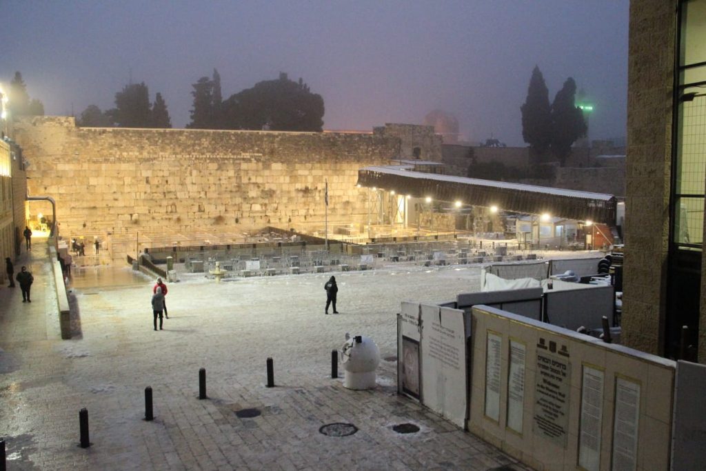 ירושלים מושלגת: סיכום של הצלם דוד קשת