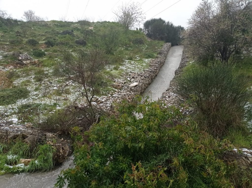 תיעודים מרהיבים מהשלג בירושלים: עמק הצבאים, ונחל שורק