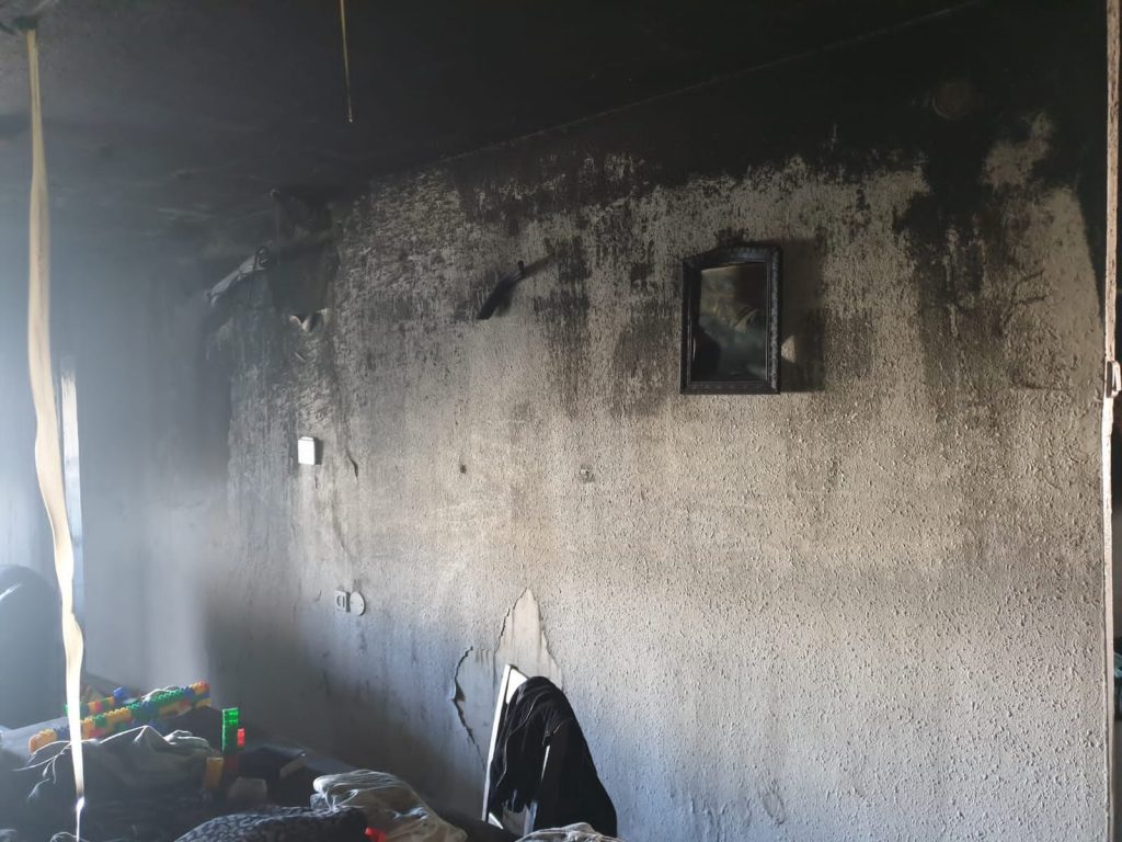 תיעוד מצער: בית האברך נשרף כליל