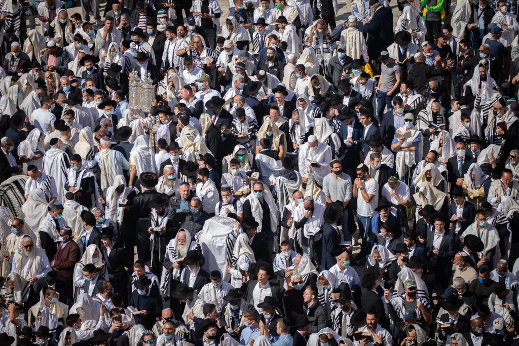 גלריה: מעמד ברכת הכהנים בכותל המערבי