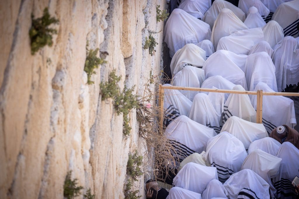 גלריה: מעמד ברכת הכהנים בכותל המערבי