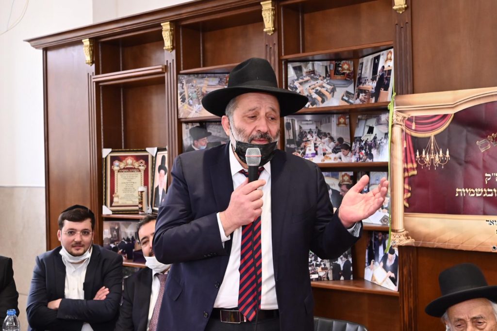 תיעוד: הגר"ש בעדני והשר דרעי בחנוכת 'היכל מרן'