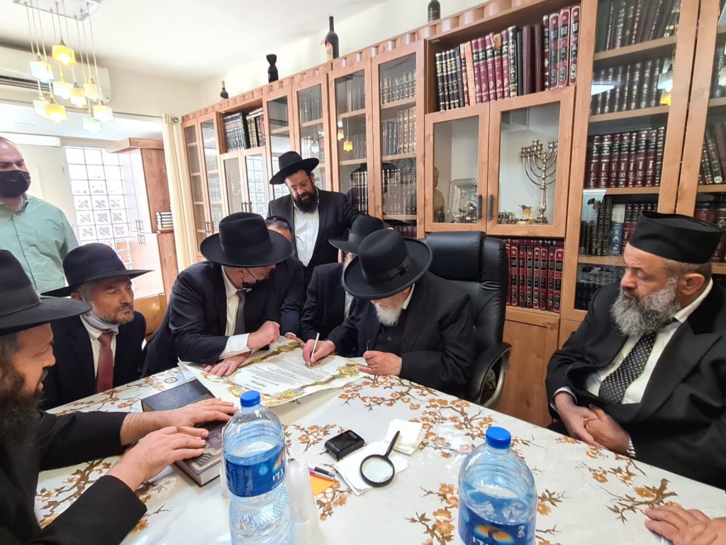 רבני הקהילות הגאורגיות במפגש ייחודי אצל מרן נשיא המועצת