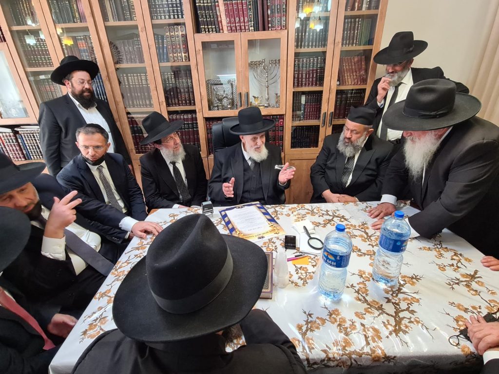 רבני הקהילות הגאורגיות במפגש ייחודי אצל מרן נשיא המועצת