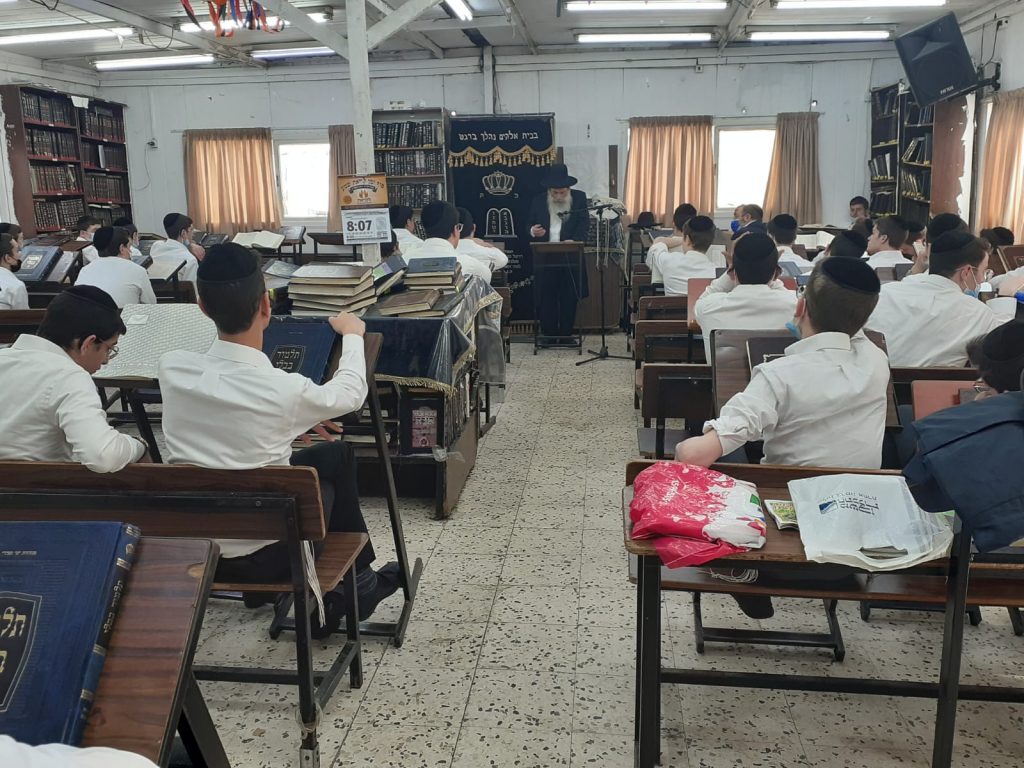 כמנהגו של אביו: הגר"ש שטיינמן בירך על האילנות בקריית הרצוג