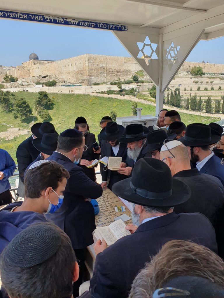 הילולת הבאבא מאיר: הבן האדמו"ר רבי יקותיאל עלה לקבר