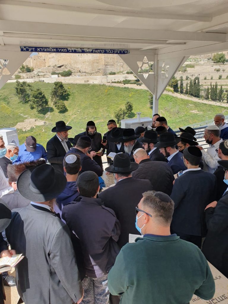 הילולת הבאבא מאיר: הבן האדמו"ר רבי יקותיאל עלה לקבר