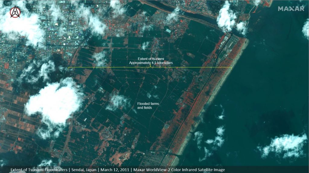 10 שנים אחרי: נחשפו תמונות הלווין בזמן אמת של כורי האטום בפוקושימה