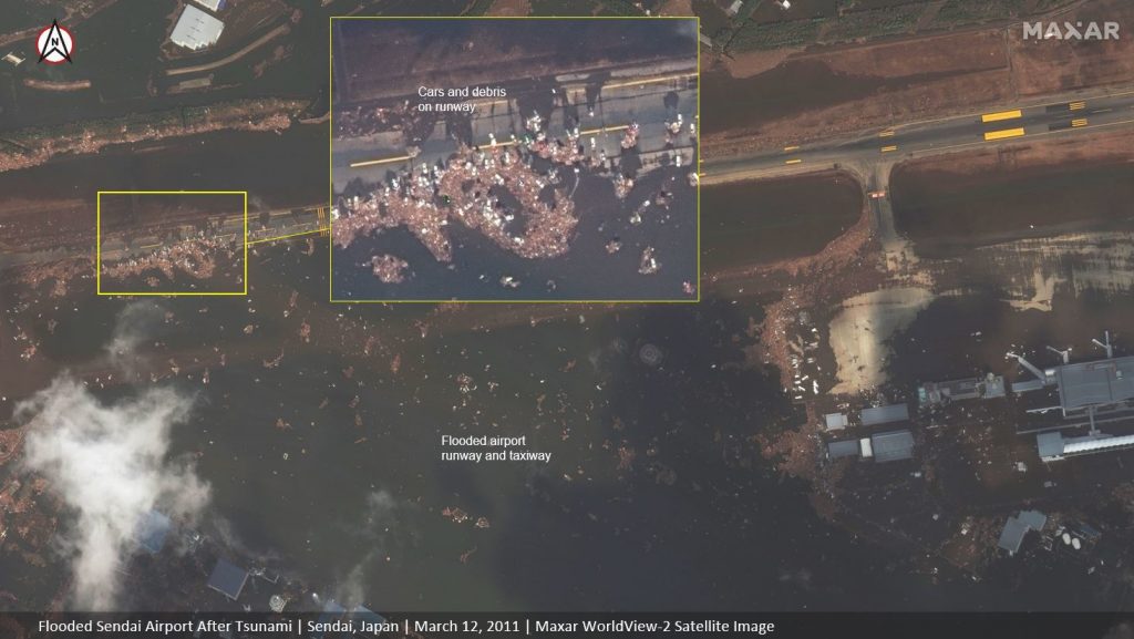 10 שנים אחרי: נחשפו תמונות הלווין בזמן אמת של כורי האטום בפוקושימה