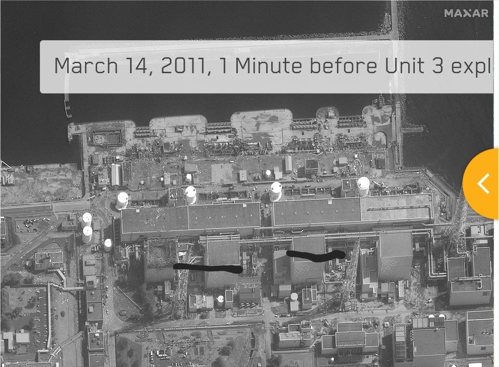 10 שנים אחרי: נחשפו תמונות הלווין בזמן אמת של כורי האטום בפוקושימה