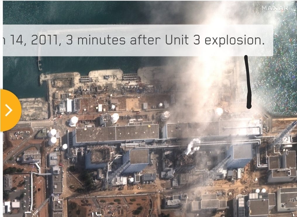 10 שנים אחרי: נחשפו תמונות הלווין בזמן אמת של כורי האטום בפוקושימה