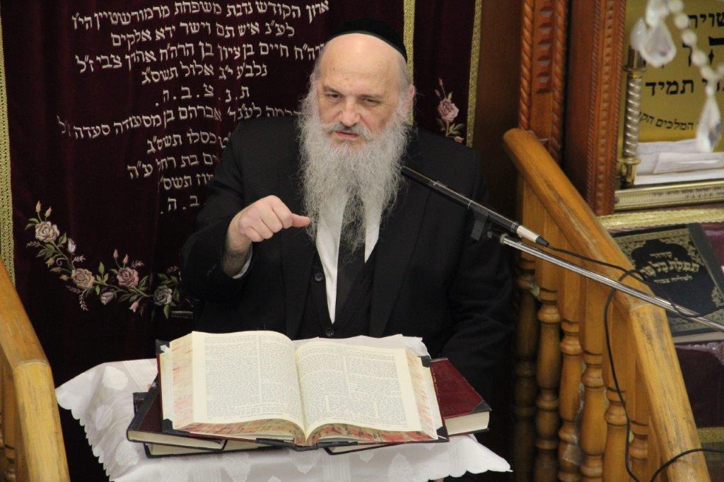 הגאון רבי חיים פיינשטיין בשיעור חג בצא"י