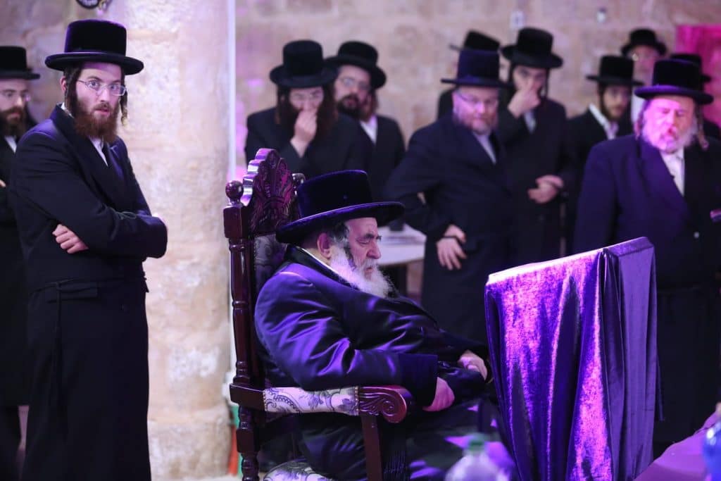 האדמו"ר מויזניץ בדינר לתומכי קהילת "ישועות משה" בחיפה • גלריה