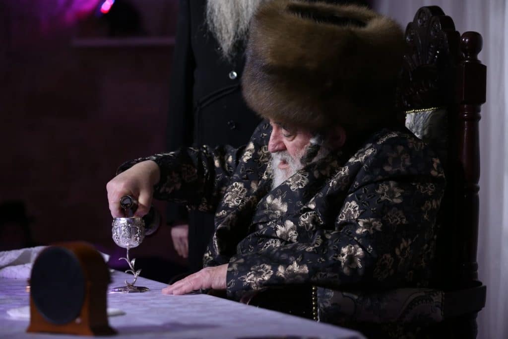 האדמו"ר מויזניץ בדינר לתומכי קהילת "ישועות משה" בחיפה • גלריה