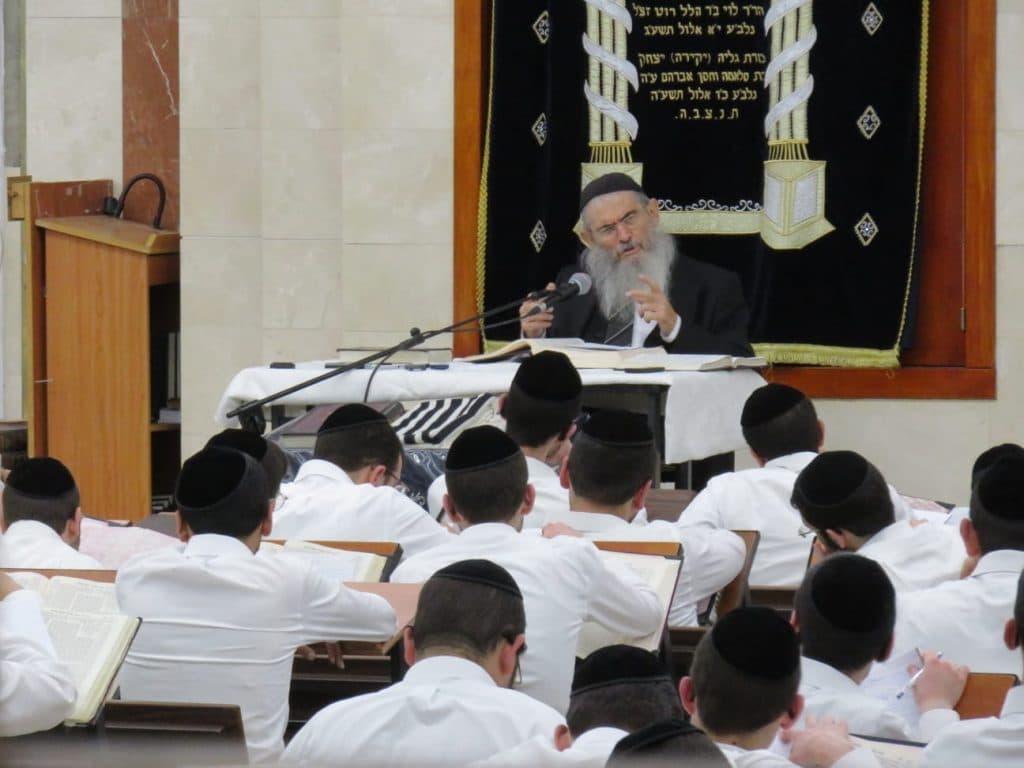 התרגשות ב'גרודנא': ראש הישיבה חזר ומסר את השיעור