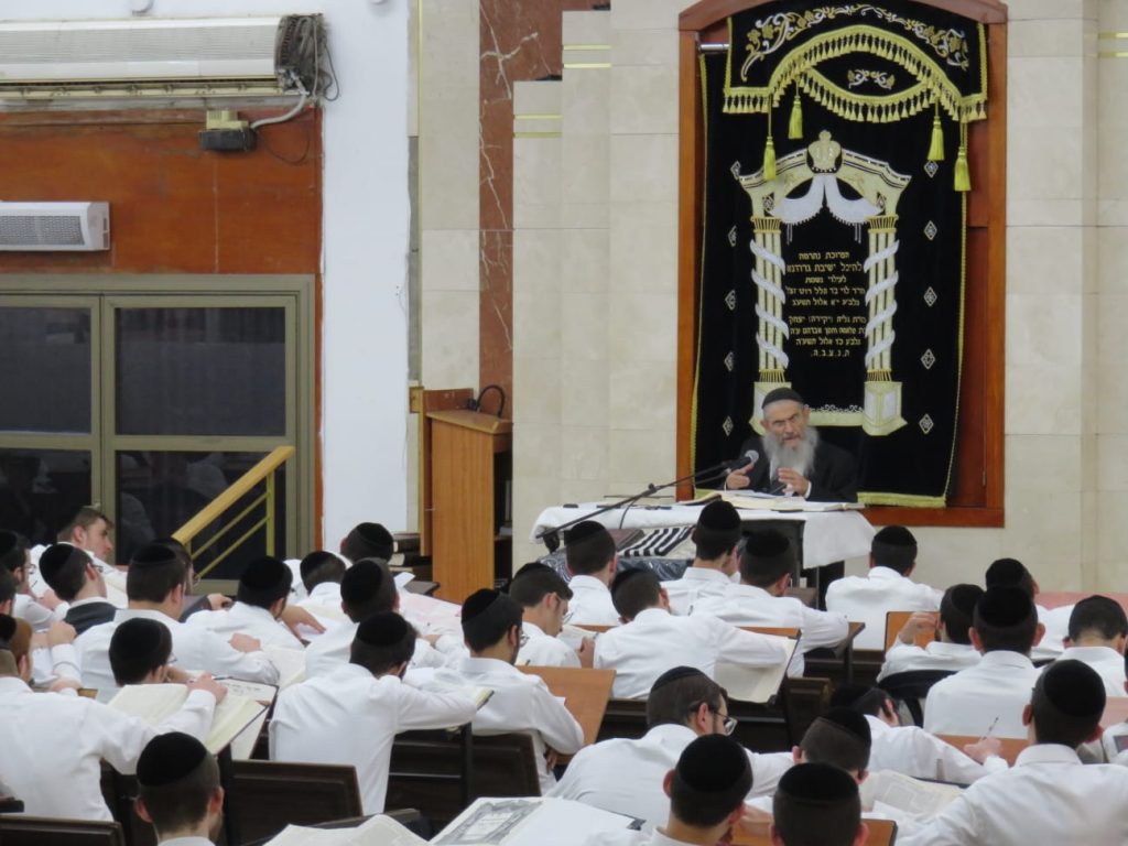 התרגשות ב'גרודנא': ראש הישיבה חזר ומסר את השיעור