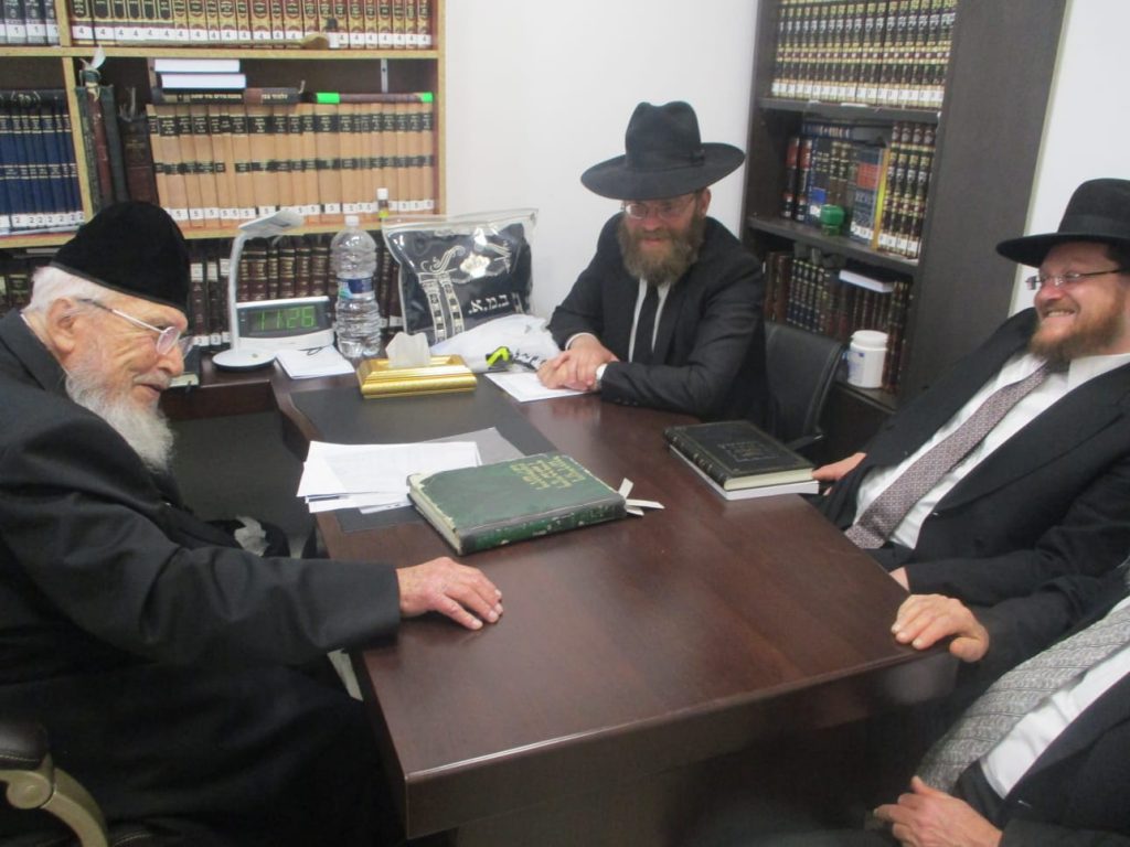 תלמידי משאת המלך אצל ראש הישיבה הגרב"מ אזרחי