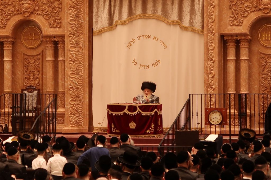 הגר"מ שטרנבוך לאדמו"ר מויז'ניץ: הבית מדרש הזה כמו אלכסנדריה של מצרים