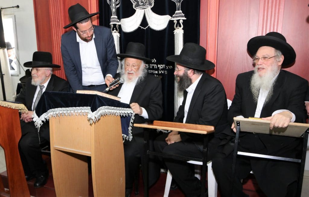 מרן ראש הישיבה בביקור חיזוק בבית שמש