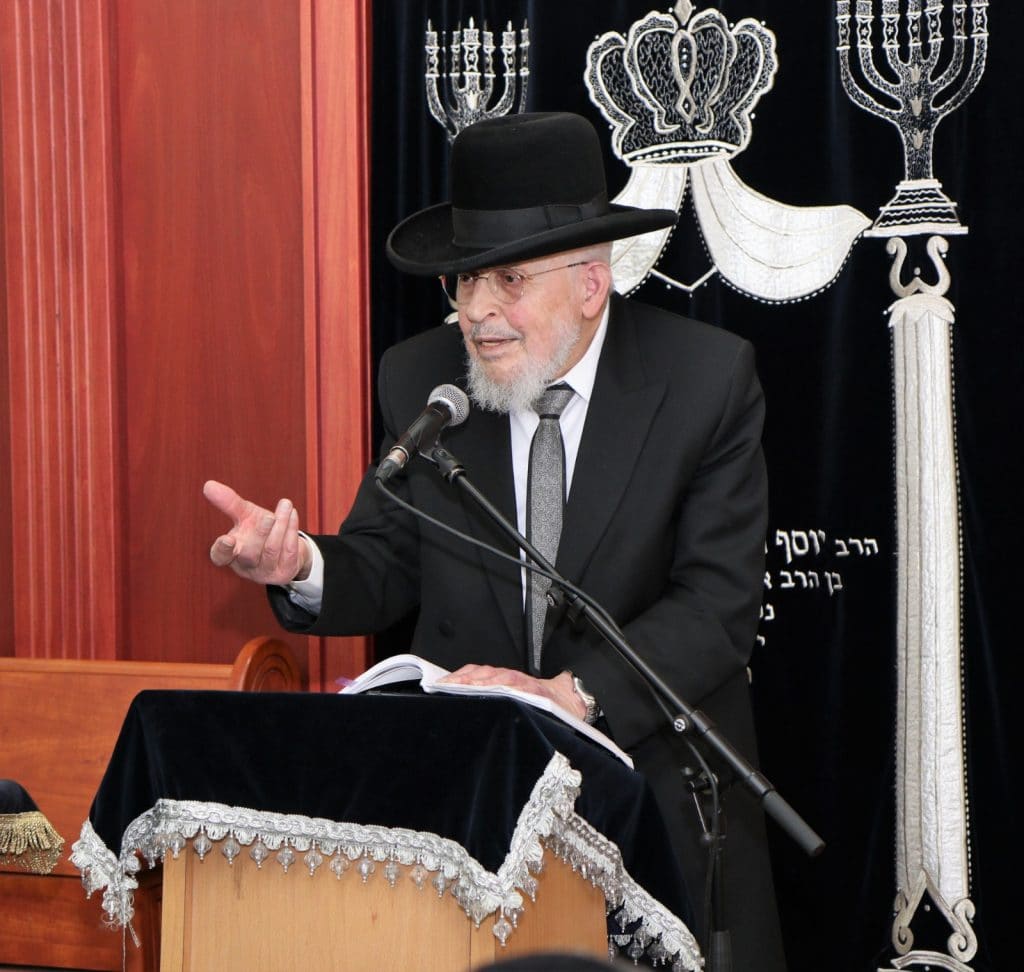 מרן ראש הישיבה בביקור חיזוק בבית שמש