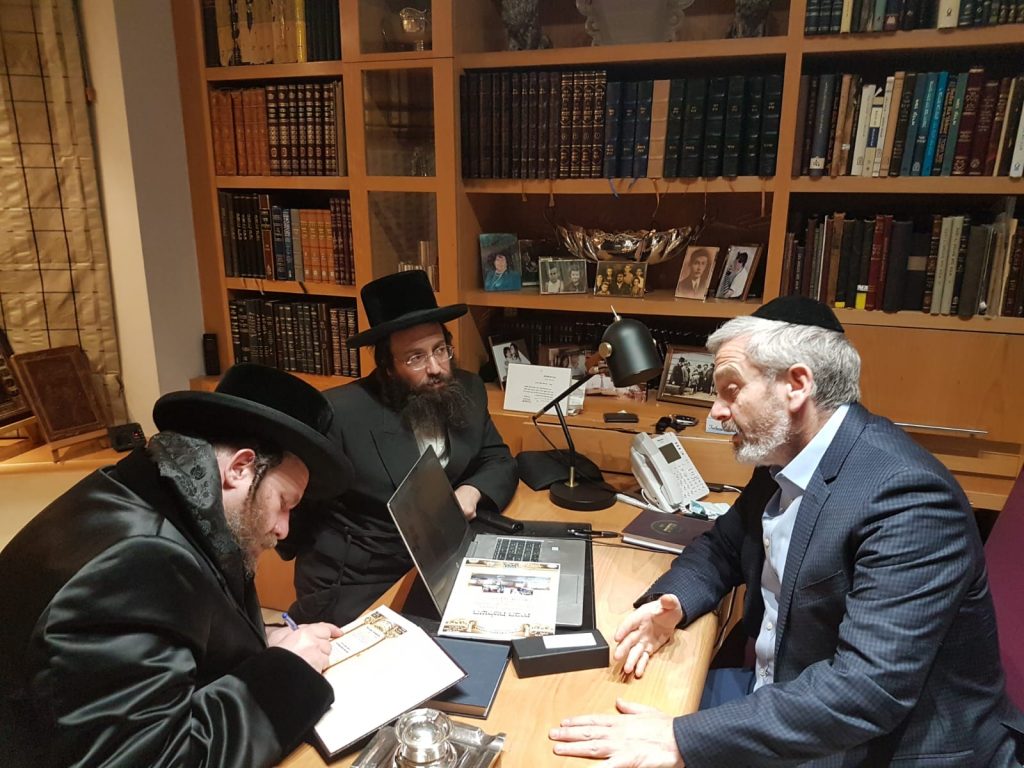 גלריה מסכמת: ביקורו של אב"ד ויז'ניץ אלעד בלונדון