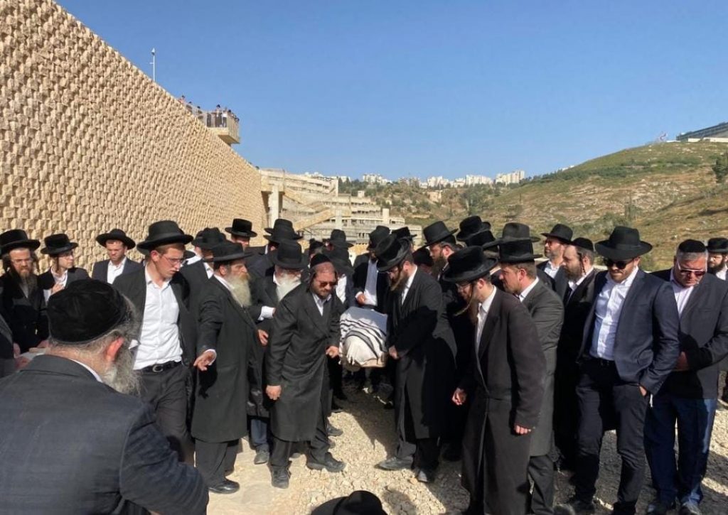 הלווית המחנך הרב אליעזר מרדכי גולדברג מהרוגי "אסון מירון"