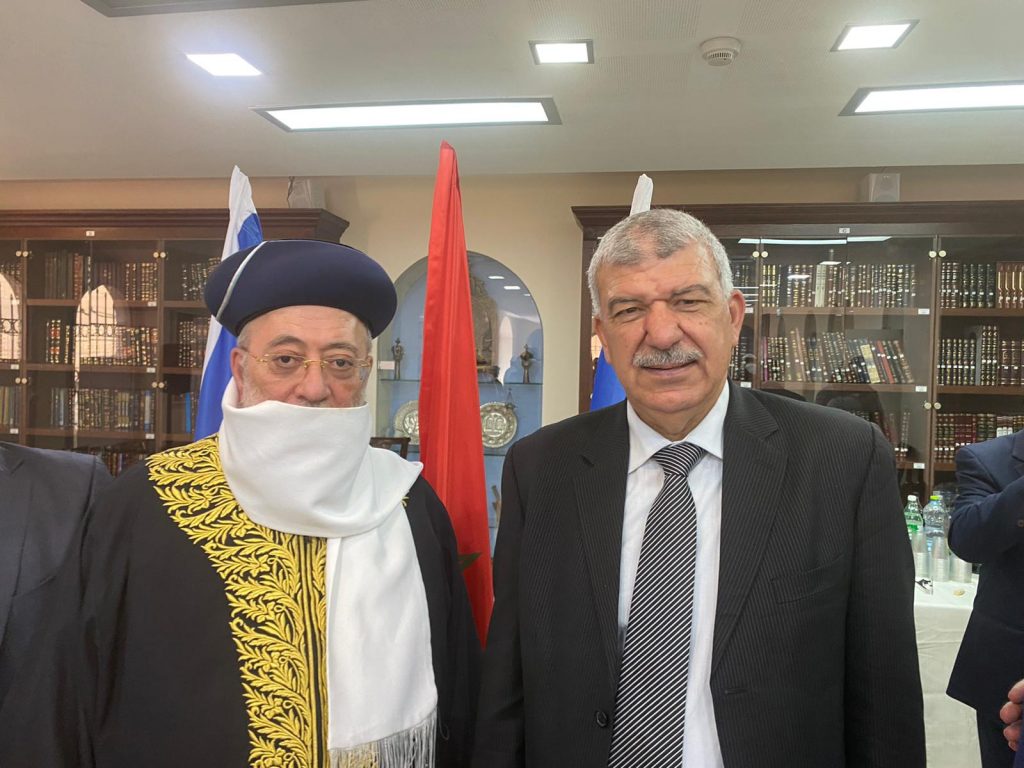 הגרש"מ עמאר פגש את השגריר הראשון של מרוקו בארץ