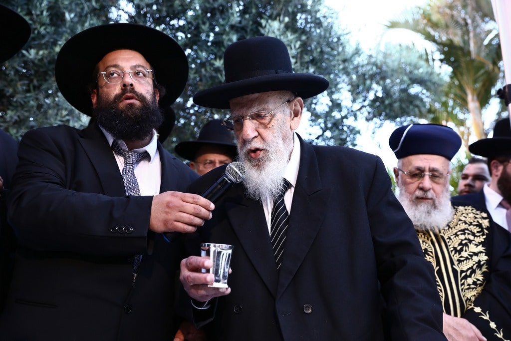 יו"ר ש"ס שר הפנים אריה דרעי חיתן את בתו • גלריה