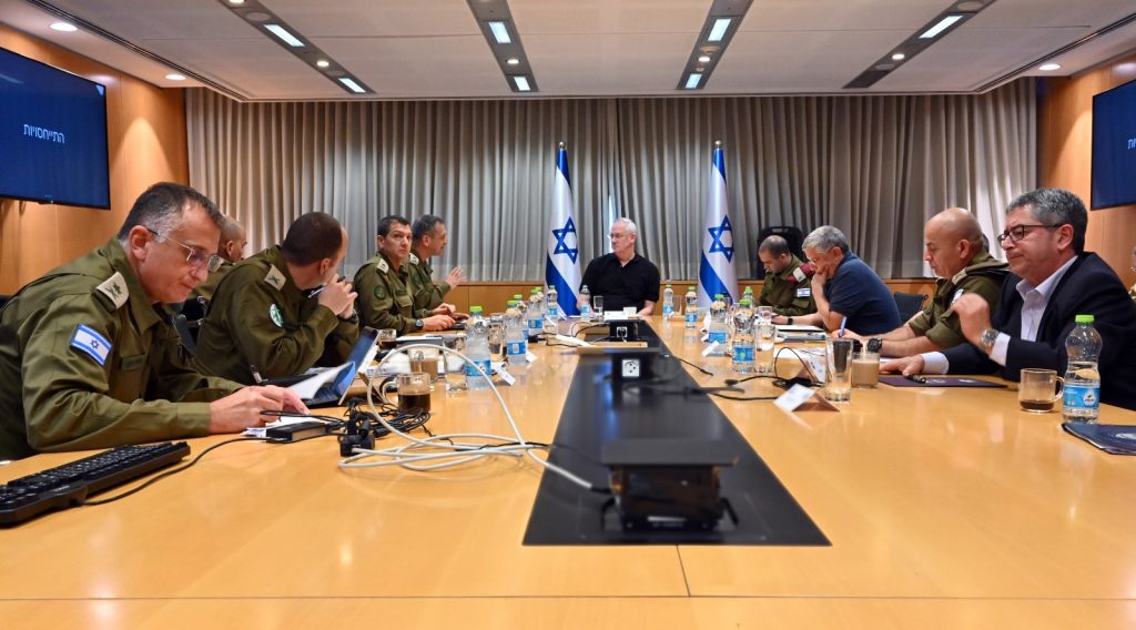 צפו: התייעצות בטחונית בקריה בתל אביב