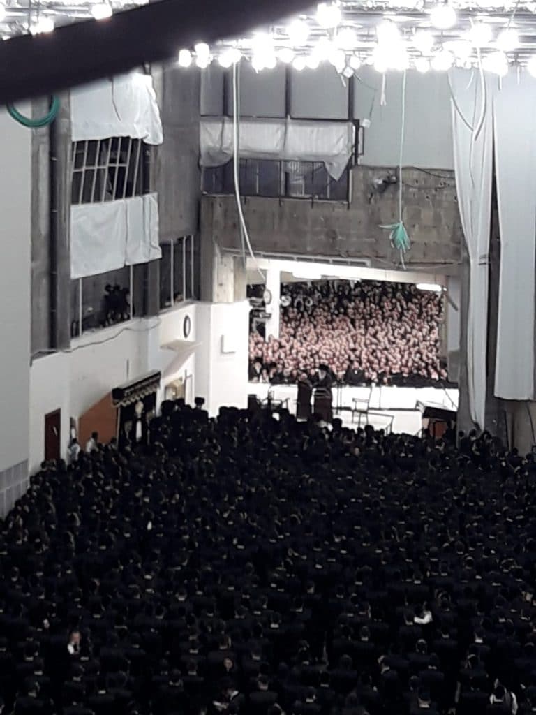 צפו: אלפים בבית המדרש גור