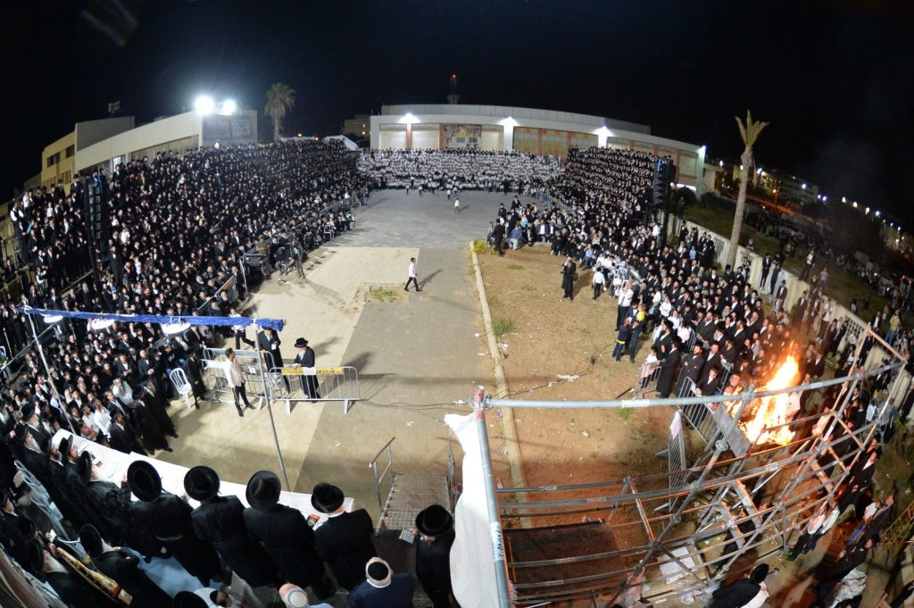 האדמו"ר ירה חץ והדליק את המדורה