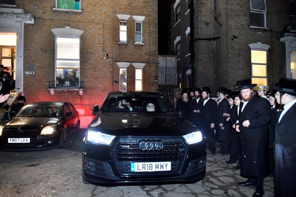 האדמו"ר מויז'ניץ ביקר בלונדון