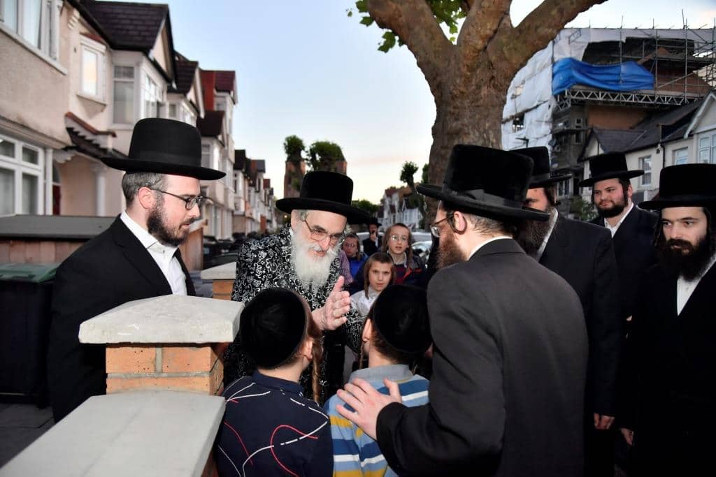 האדמו"ר מויז'ניץ ביקר בלונדון