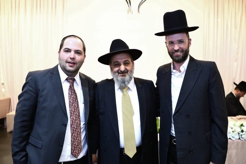 רבנים ואישי ציבור בחתונת בן הרב שניאור זלמן רווח