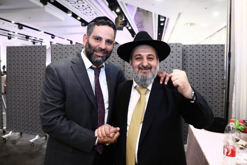 רבנים ואישי ציבור בחתונת בן הרב שניאור זלמן רווח