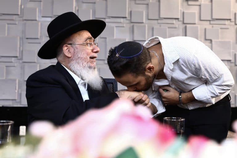 הגר"ח רבי השיא את נכדתו • גלריה