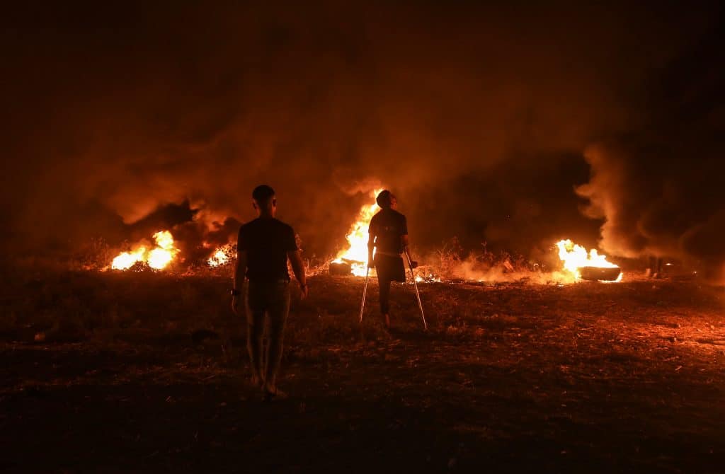 צה"ל תקף בעזה בתגובה לבלוני התבערה וההתפרעויות