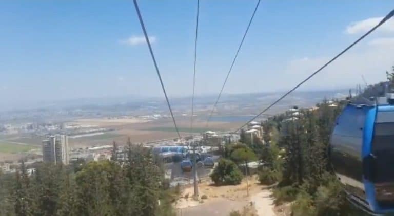 חיפה: ה"רכבלית" יצאה לנסיעת מבחן