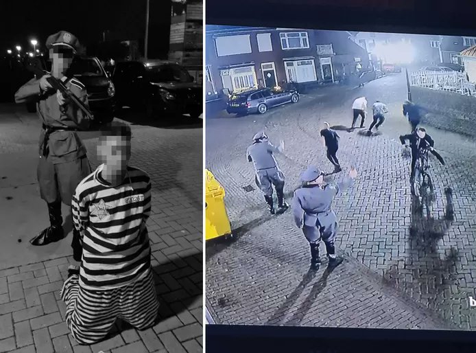 הולנד: צעירים התחפשו לנאצים וחיקו ירי על יהודי