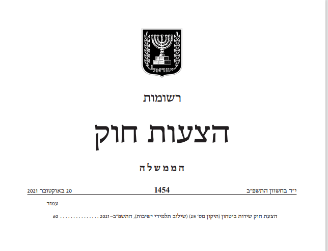 איומים בסנקציות: חוק הגיוס החדש הונח על שולחן הכנסת